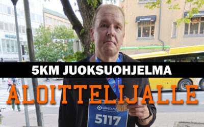 5km juoksuohjelma aloittelijalle